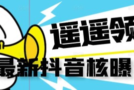 抖音无封控精准曝光技术教程 配套操作脚本及教学视频
