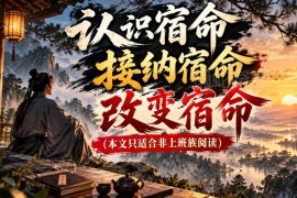 非上班族专属公众号付费文章 认知接纳并改变自身宿命