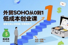 外贸SOHO从0到1低成本创业实操课 全流程可落地执行教程