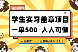 学生实习备案盖章副业怎么做 低门槛小白可落地玩法详解