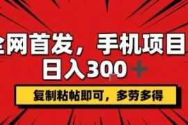 京东复制粘贴赚钱项目 可矩阵操作日入300+实操全教程