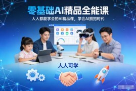 零基础AI全能精品课程 剪映实操AI变现玩法全攻略教学