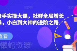 社群操盘手70节实操大课 小白从零掌握社群增长成交全流程