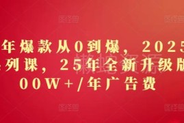 2025全新升级版淘系精品系列课 从0到爆打造爆款全流程实操教程