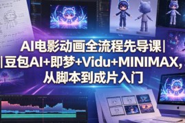 AI电影动画全流程入门先导课 四大AI工具从脚本到成片实操教学