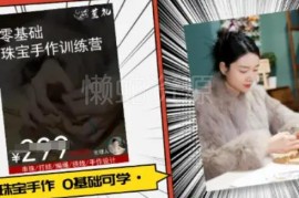 小集电商抖音水晶直播带货课 从起号到运营全流程实操教程
