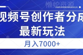 视频号广告分成最新玩法 低门槛做内容半个月收益可达3000+