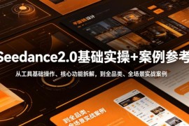 Seedance2.0基础实操教程 从功能拆解到全品类实战案例全解析