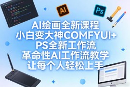 零基础学习COMFYUI+PS全新AI绘画工作流 全套实操教学课程
