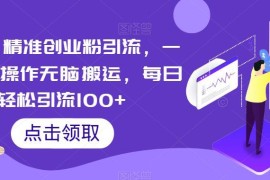 云逸精准创业粉引流实操教程 手机无脑搬运每日可引流100+