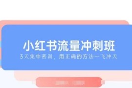 2025小红书流量冲刺班 新手入局运营及变现实操教程