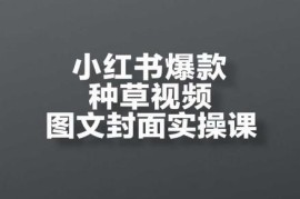 小红书爆款种草内容实操课 开店选品引流变现全流程教学