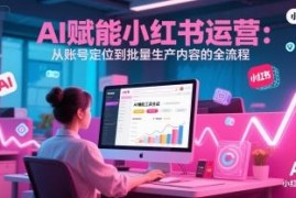 AI赋能小红书运营全指南 从账号定位到内容批量生成实操