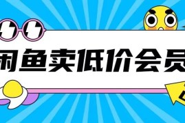 闲鱼低价充值会员搬砖玩法 无垫资低门槛日入200+实操教程